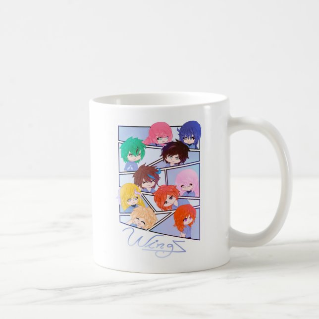 Wingz Multi Characters Mug Kaffemugg (Höger)