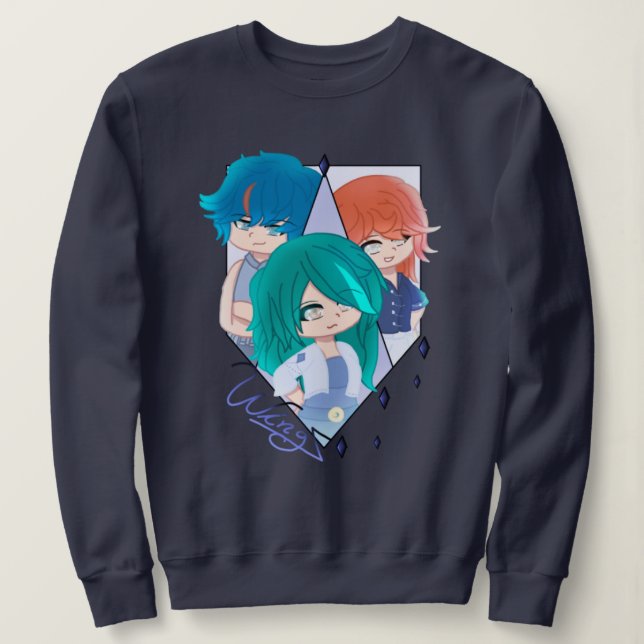 Wingz Warriors Sweatshirt T Shirt (Design framsida)