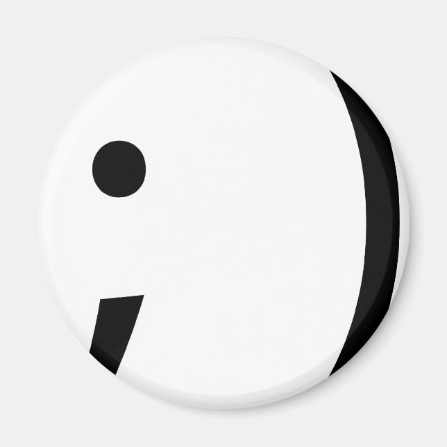 Wink ansikte! magnet (Framsidan)