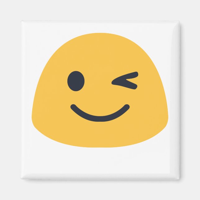 Wink Emoji Magnet (Framsidan)