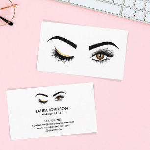 Wink Öga Makeup-artist Beauty Salon Lash Extension Visitkort