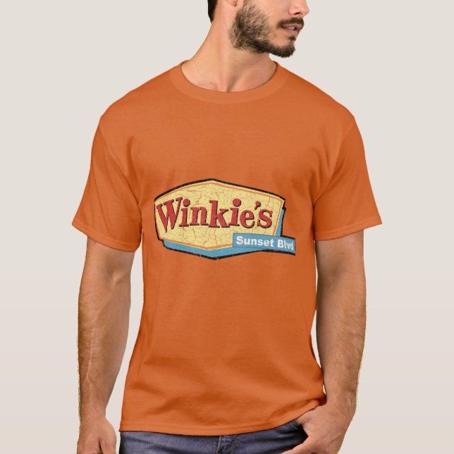 Winkies Sunset Blvd girl friends boy T Shirt (Framsida)