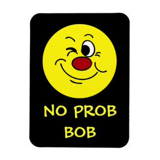 Winking Ansikte Grumpey Magnet