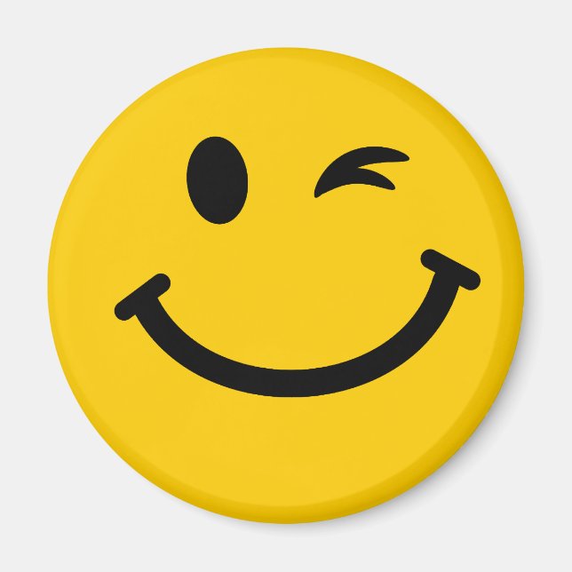 Winking ansikte magnet (Framsidan)