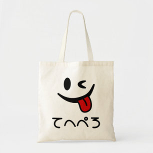 Winking Ansikte Tunga ut て へ ぺ ろ Tehepero Odling Tygkasse