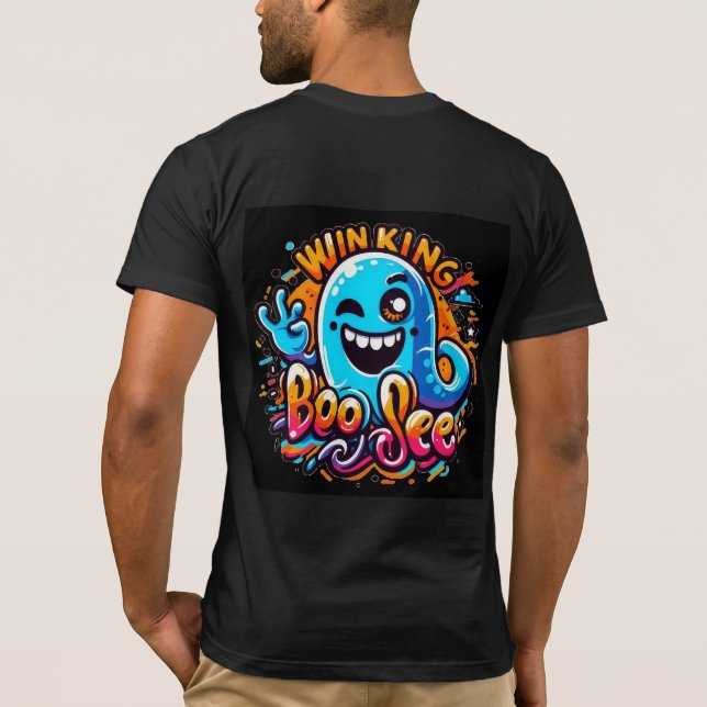 Winking Boo Jee ghost T Shirt (Baksida)