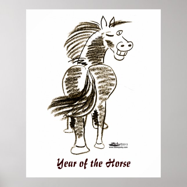 Winking Horse Lycka till! Poster (Framsidan)