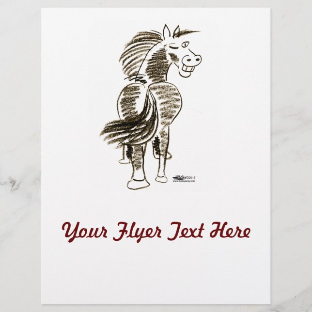 Winking Horse Lycka till! Reklamblad (Framsidan)