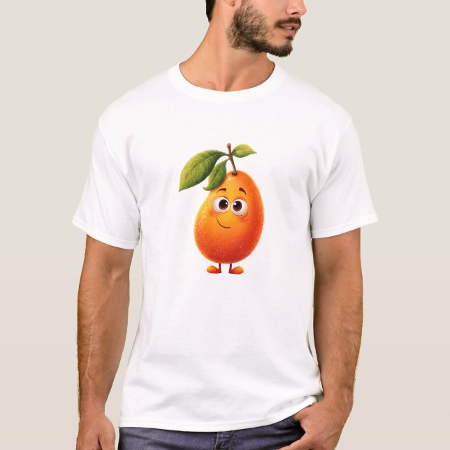 Winking Mango Mascot T Shirt (Framsida)