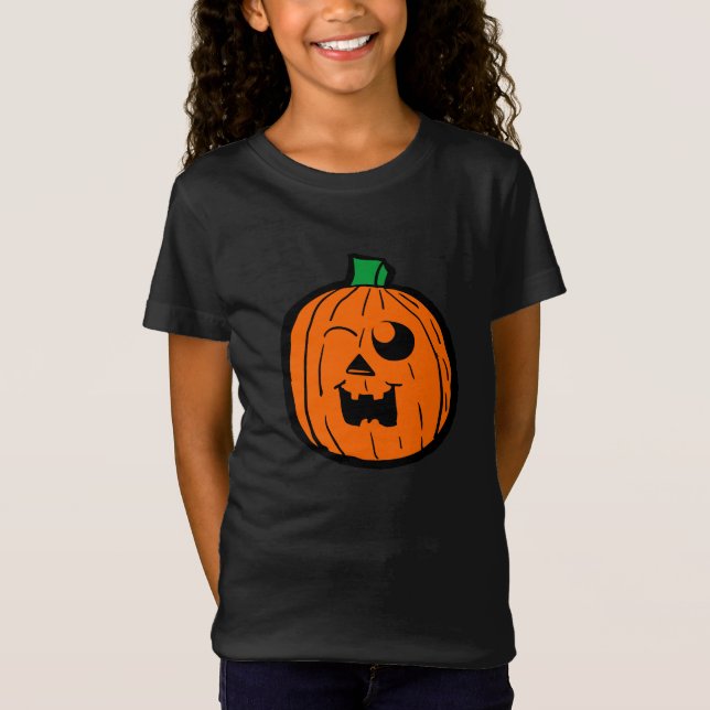 Winking Pumpkin T Shirt (Framsida)