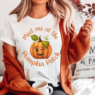 Winking Pumpkin träffade mig på Pumpkin-lappen T Shirt