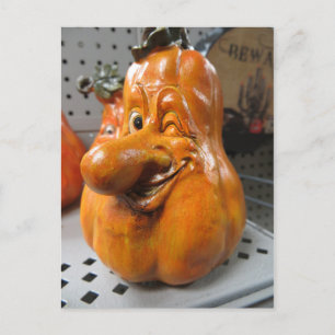 Winking Pumpkin Vykort