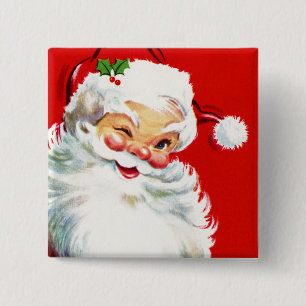 Winking Santa Knapp