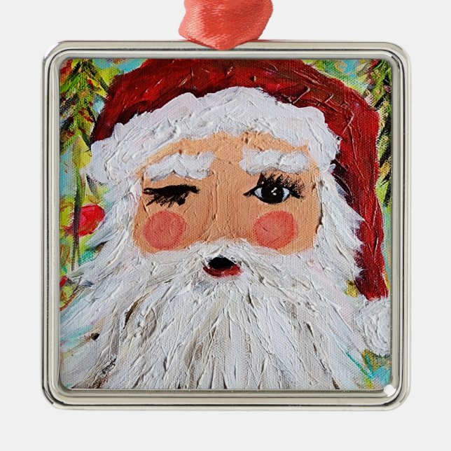 Winking Santa Ornament (Framsidan)