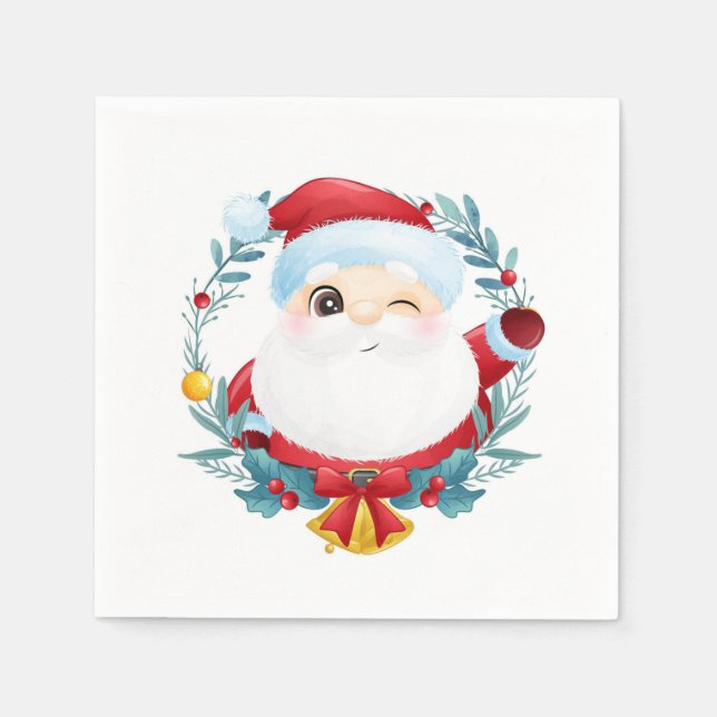 Winking Santa Pappersservett (Framsidan)
