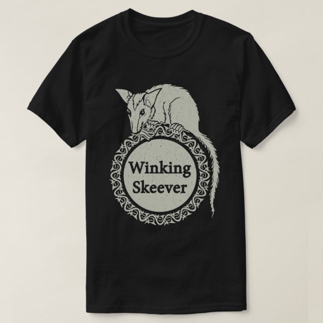 Winking Skeever Premium T-Shirt (Design framsida)