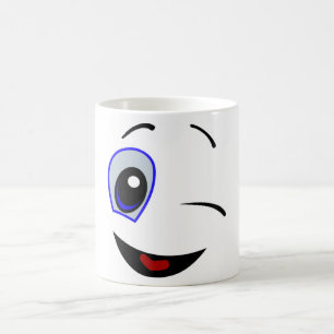 WINKING SMILEY FACE KAFFEMUGG