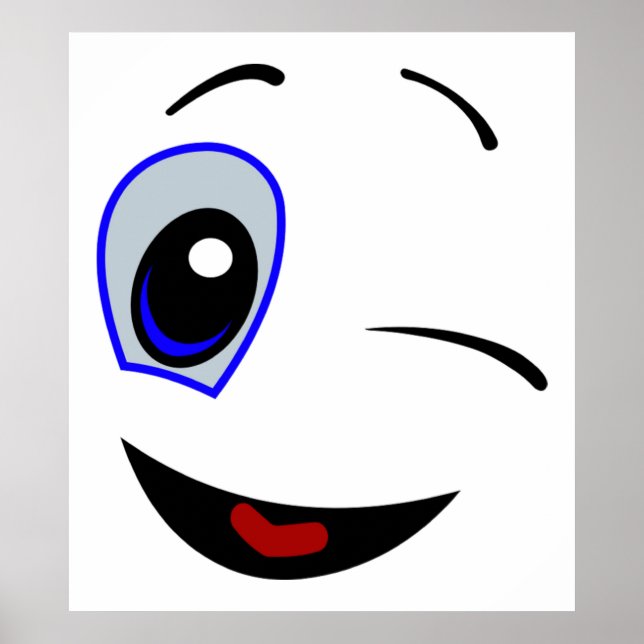 WINKING SMILEY FACE POSTER (Framsidan)