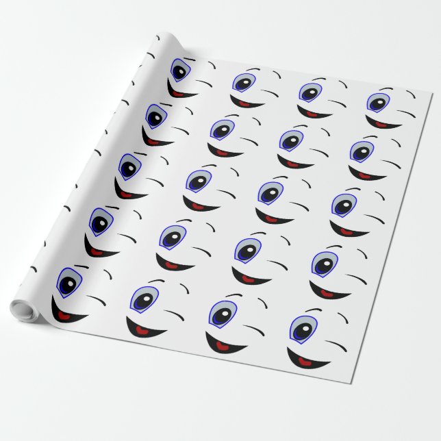 WINKING SMILEY FACE PRESENTPAPPER (Utrullad)