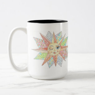Winking Sol - CBS Söndag God morgon Två-Tonad Mugg