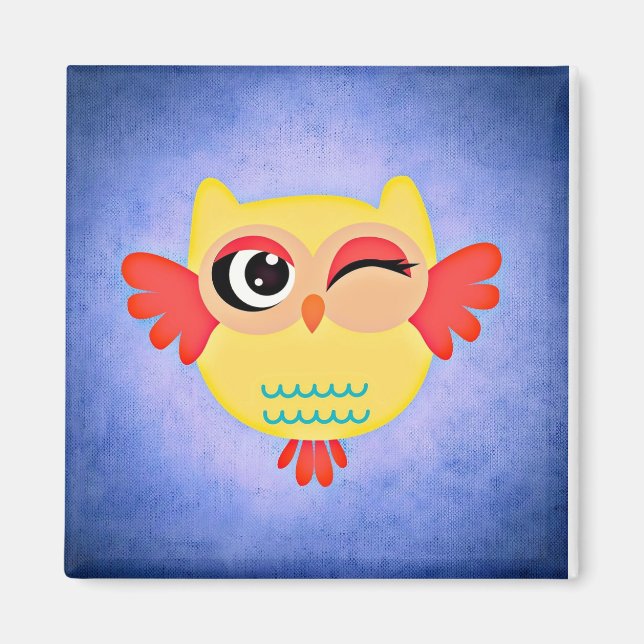 Winking Uggla Magnet (Framsidan)