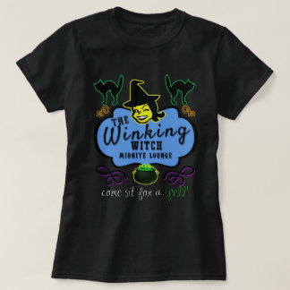 Winking Witch Lounge - Mörk T Shirt