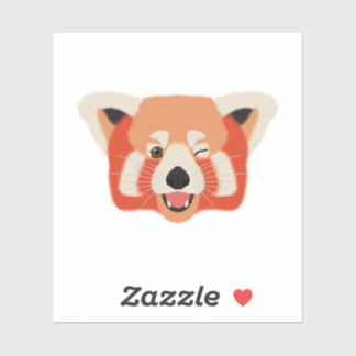 Winky Red Panda Klistermärken
