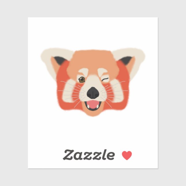 Winky Red Panda Klistermärken (Ark)
