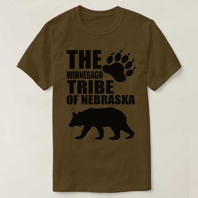 WINNEBAGO-stammen NEBRASKA T Shirt (Design framsida)