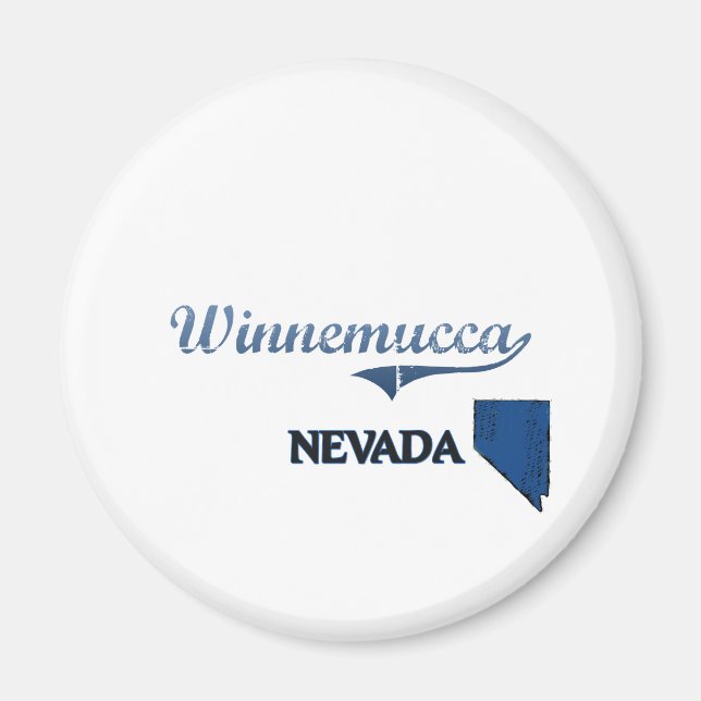Winnemucca Nevada City Classic Magnet (Framsidan)