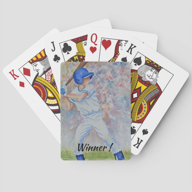 Winner BASEBALL BATTER PLAYDS CARDS Casinokort (Baksidan)