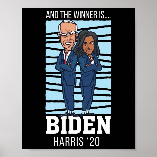 Winner Champions President Joe Biden Kamala Harris Poster (Framsidan)