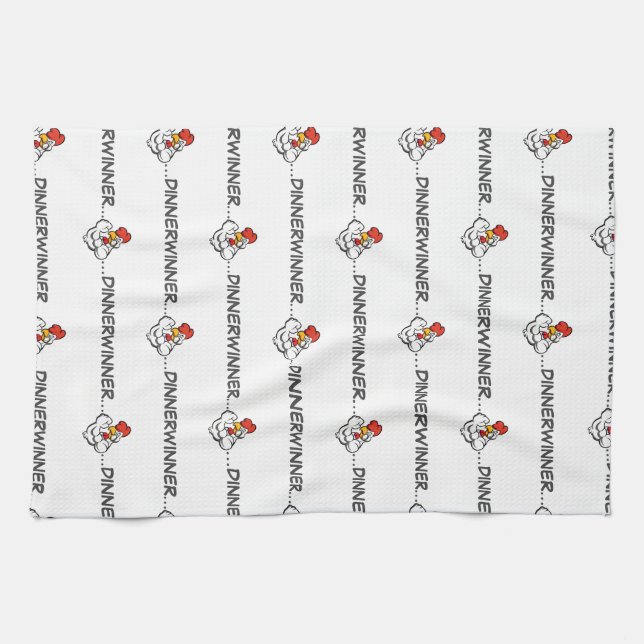 "Winner Dinner" Grill Towel Olympian Effort Apron Kökshandduk (Horisontell)