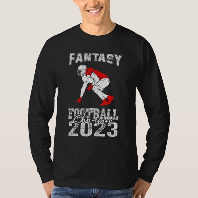 Winner Fantasy Football Champion  Fantasy League C T Shirt (Framsida)