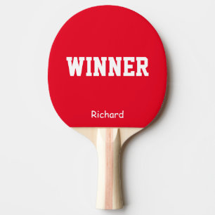 Winner Namn Personlig Anpassningsbar Ping Pong Pad Pingisracket