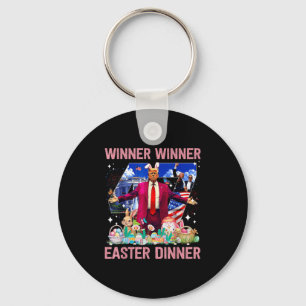Winner Påsk Dinner Trump Bunny Hunt Eggs Lycklig E Nyckelring