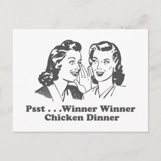 Winner Winner Chicken Dinner Funny Vykort