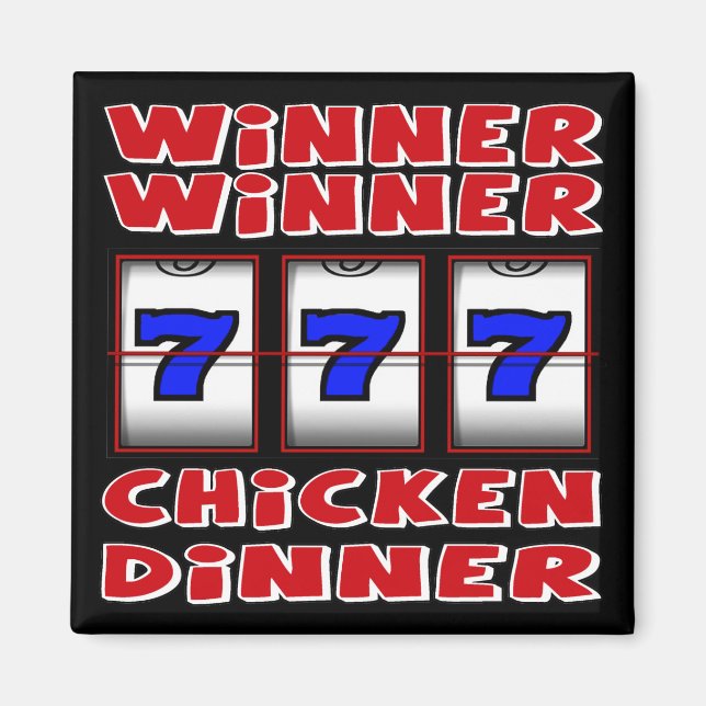 WINNER WINNER CHICKEN DINNER MAGNET (Framsidan)