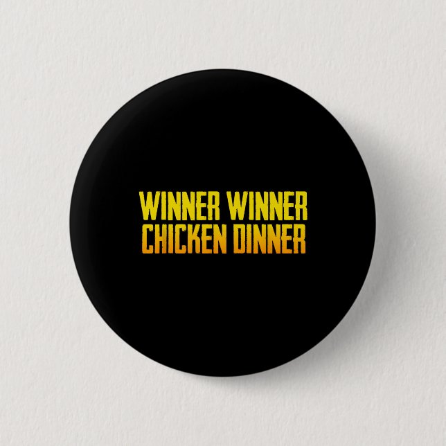 Winner Winner Chicken Dinner Svarta Moderna Herr S Knapp (Framsida)