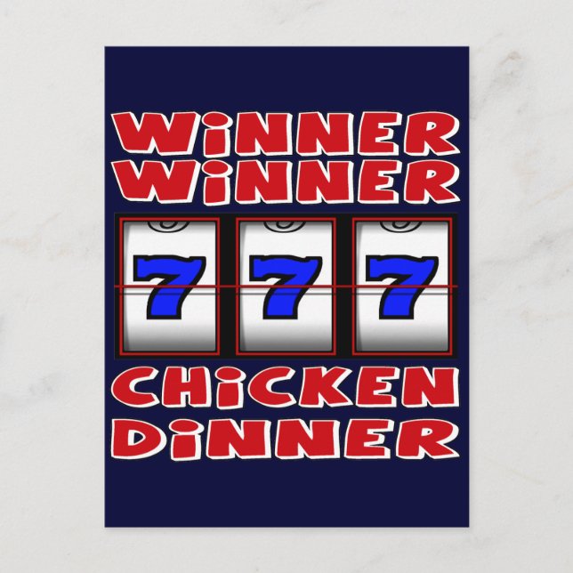 WINNER WINNER CHICKEN DINNER VYKORT (Framsida)
