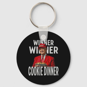 Winner Winner Cookie Dinner Funny Trump 2024 47:e Nyckelring