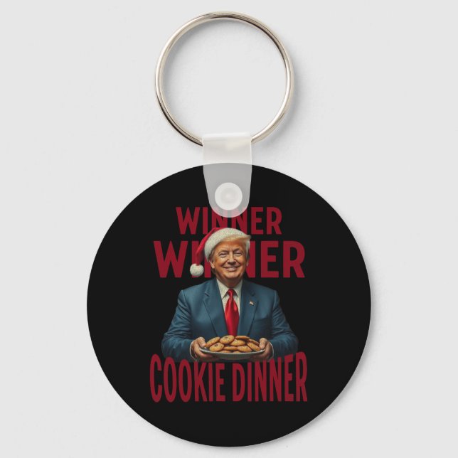Winner Winner Cookie Dinner Funny Trump 2024 47:e Nyckelring (Framsida)