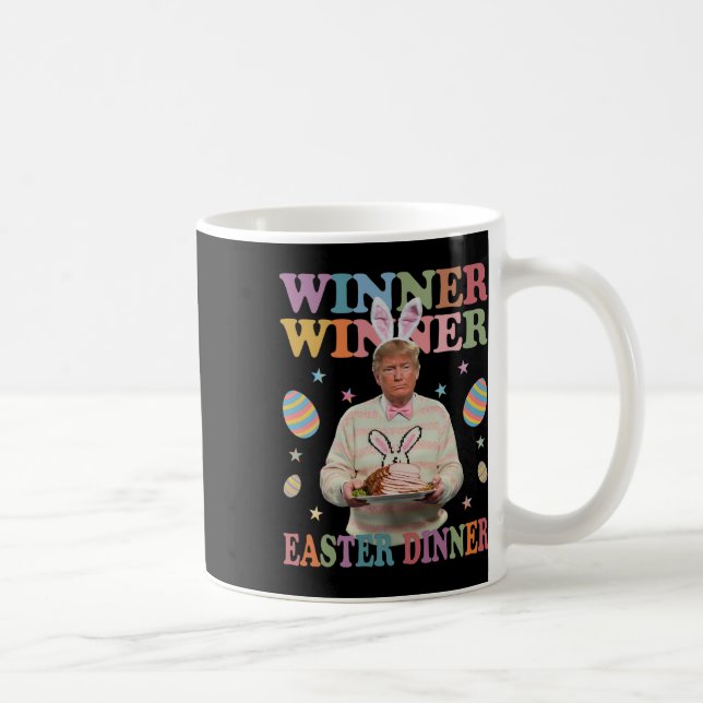 Winner Winner Påsk Middagens president Trump Lyckl Kaffemugg (Höger)