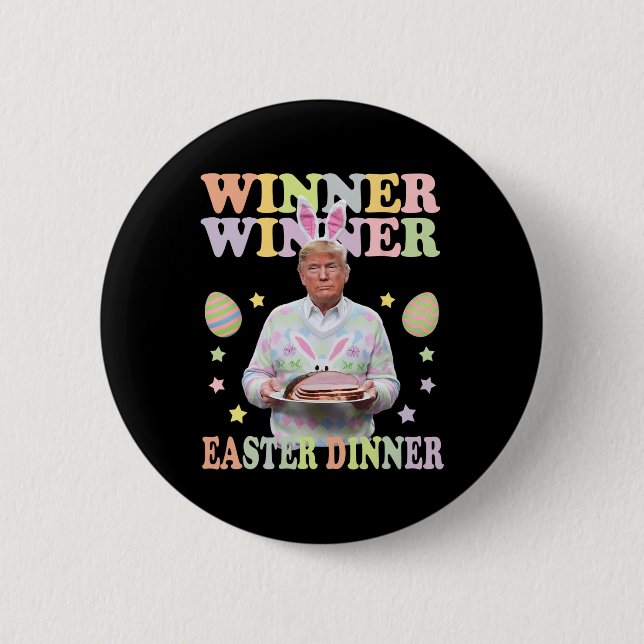 Winner Winner Påsk Middagens president Trump Lyckl Knapp (Framsida)