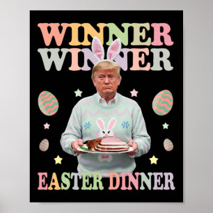 Winner Winner Påsk Middagens president Trump Lyckl Poster