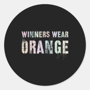 WINNERS BÄRA ORANGE, sommarlägergrupp Färg Krig Ga Runt Klistermärke