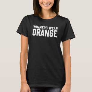 Winners Bära Orange Team Spirit Game Competition C T Shirt