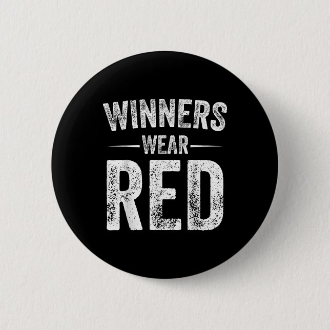 Winners Bära Red Game Competition Färg W Knapp (Framsida)
