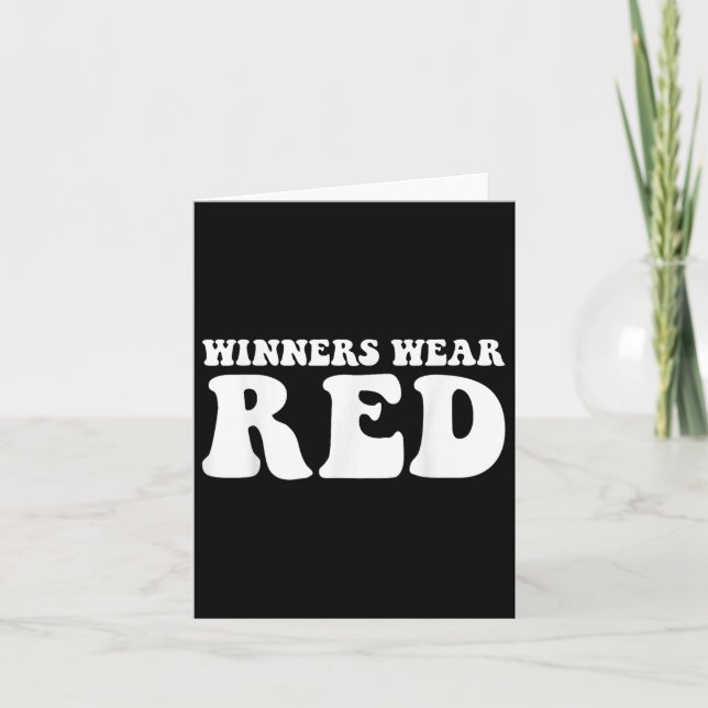 Winners Bära Red Team Spirit Game Competition Colo Kort (Framsida)
