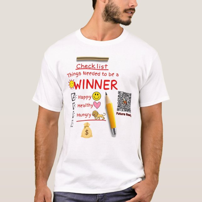 Winners checklista t shirt (Framsida)